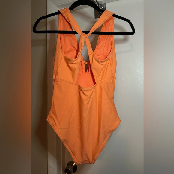 NWOT Cupshe Orange Sorbet Swimsuit One Piece Small - Picture 2 of 5